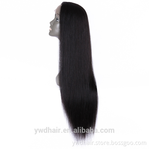Grade 7A Virgin Hair human lace front wigs With baby hair Virgin Brazilian Straight Glueless Lace Front Wig